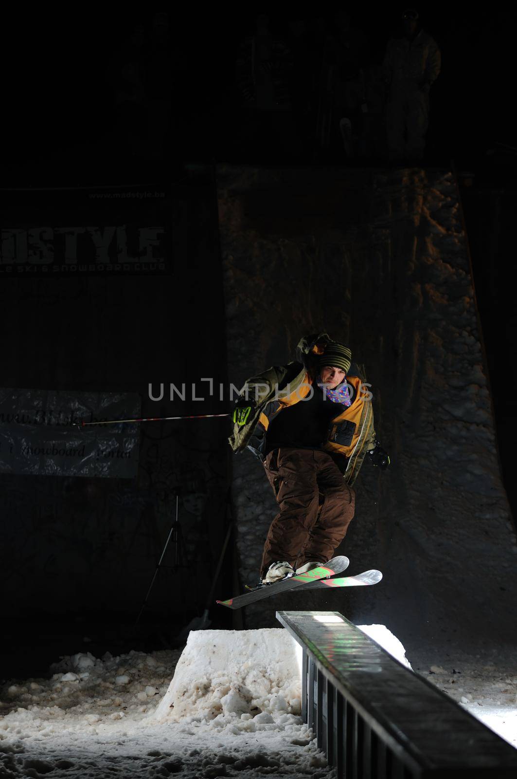 jump ski in extreme and freestye sport 