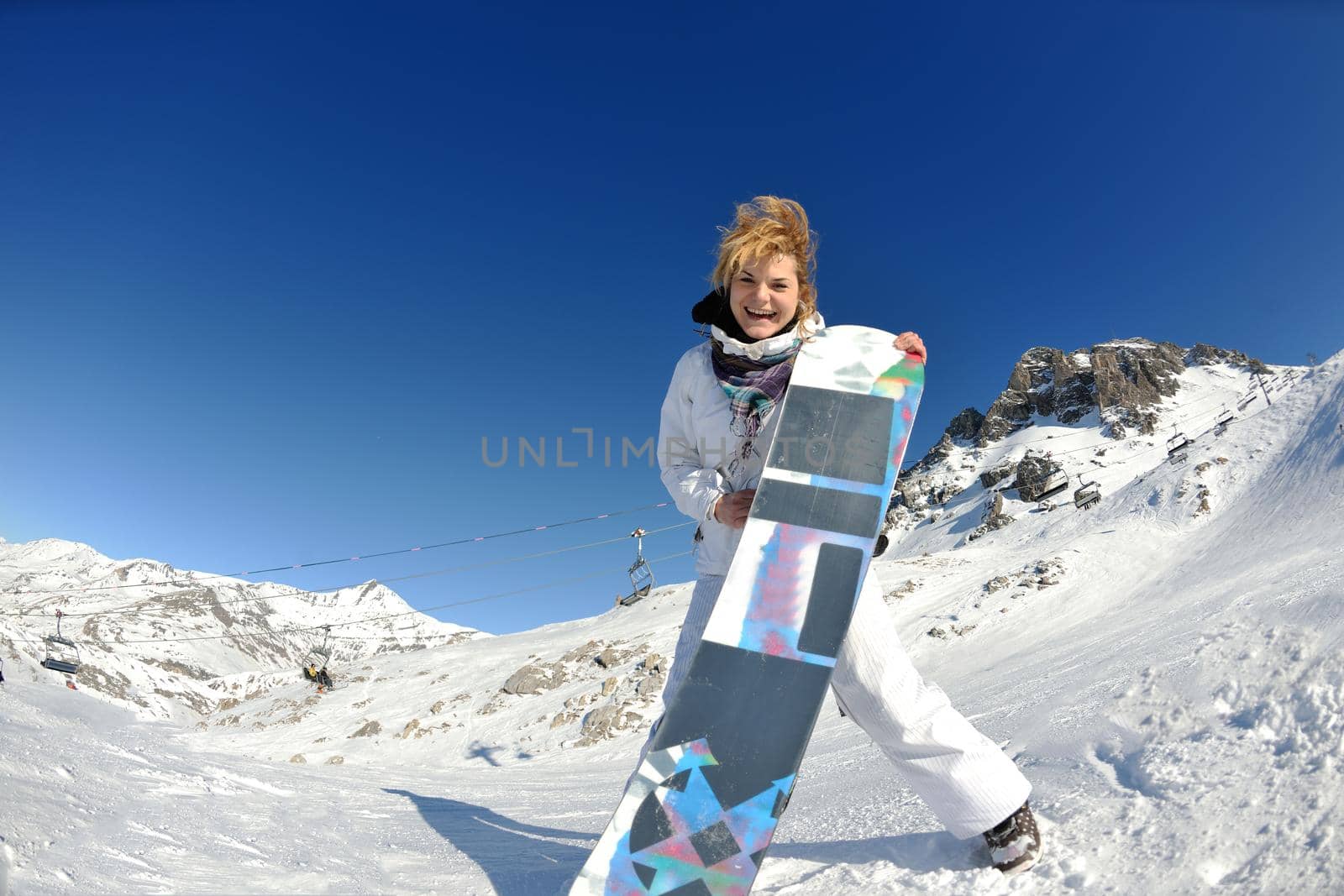 winter woman  ski  sport  fun  travel  snow board