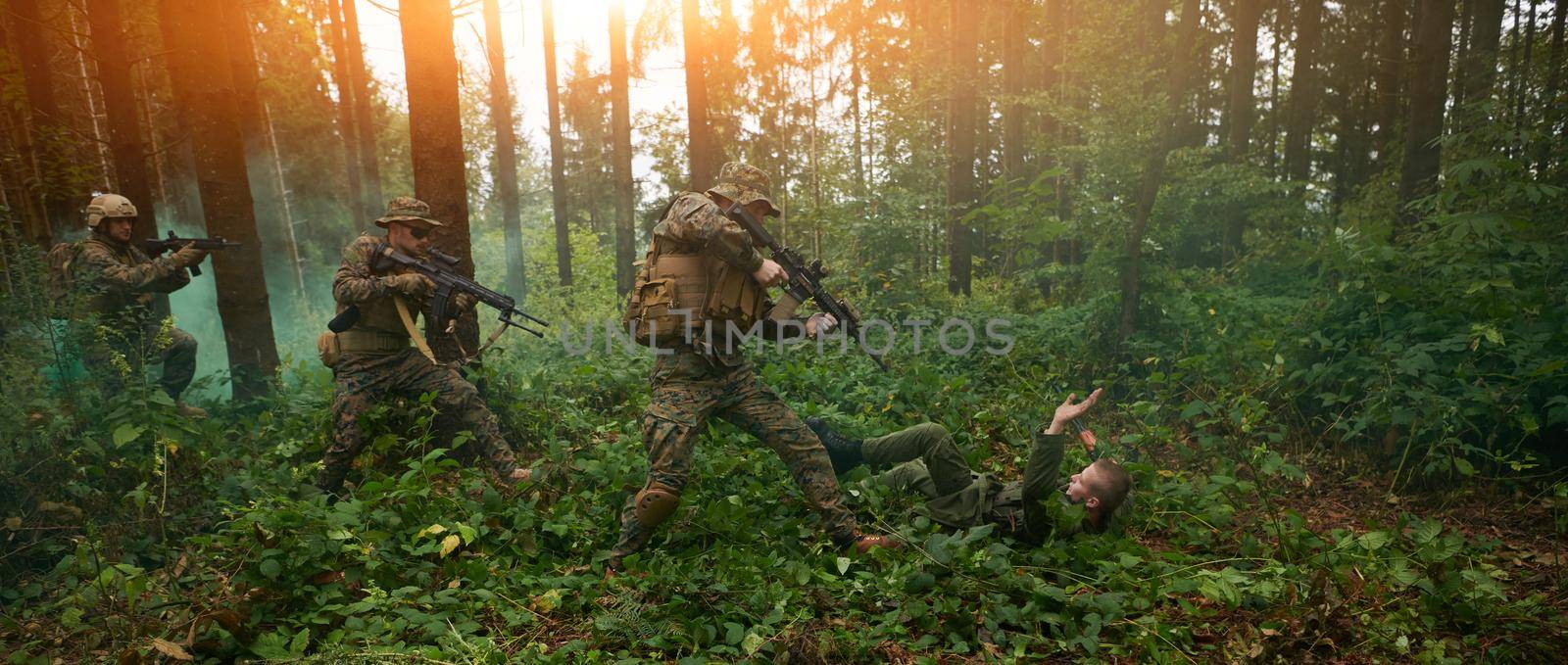 modern warfare marines capture alive terrorist   soldier in forest raid