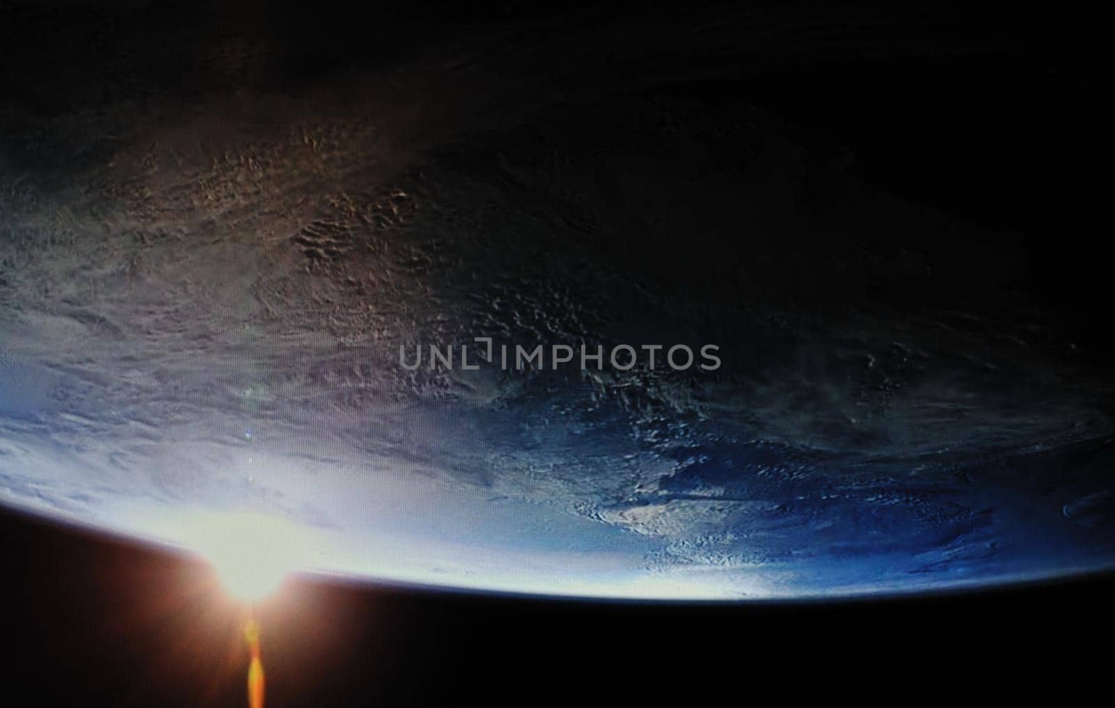 earth sunrise out from space