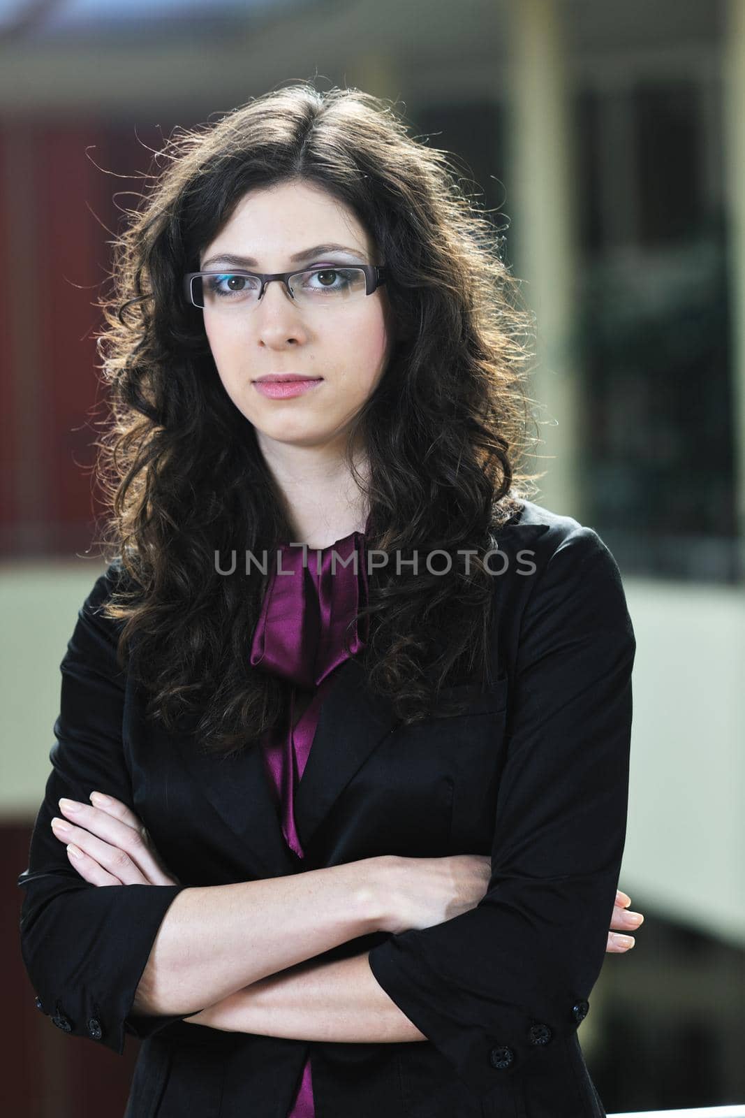 happy young student girl possing at university campus and reopresenting education concept