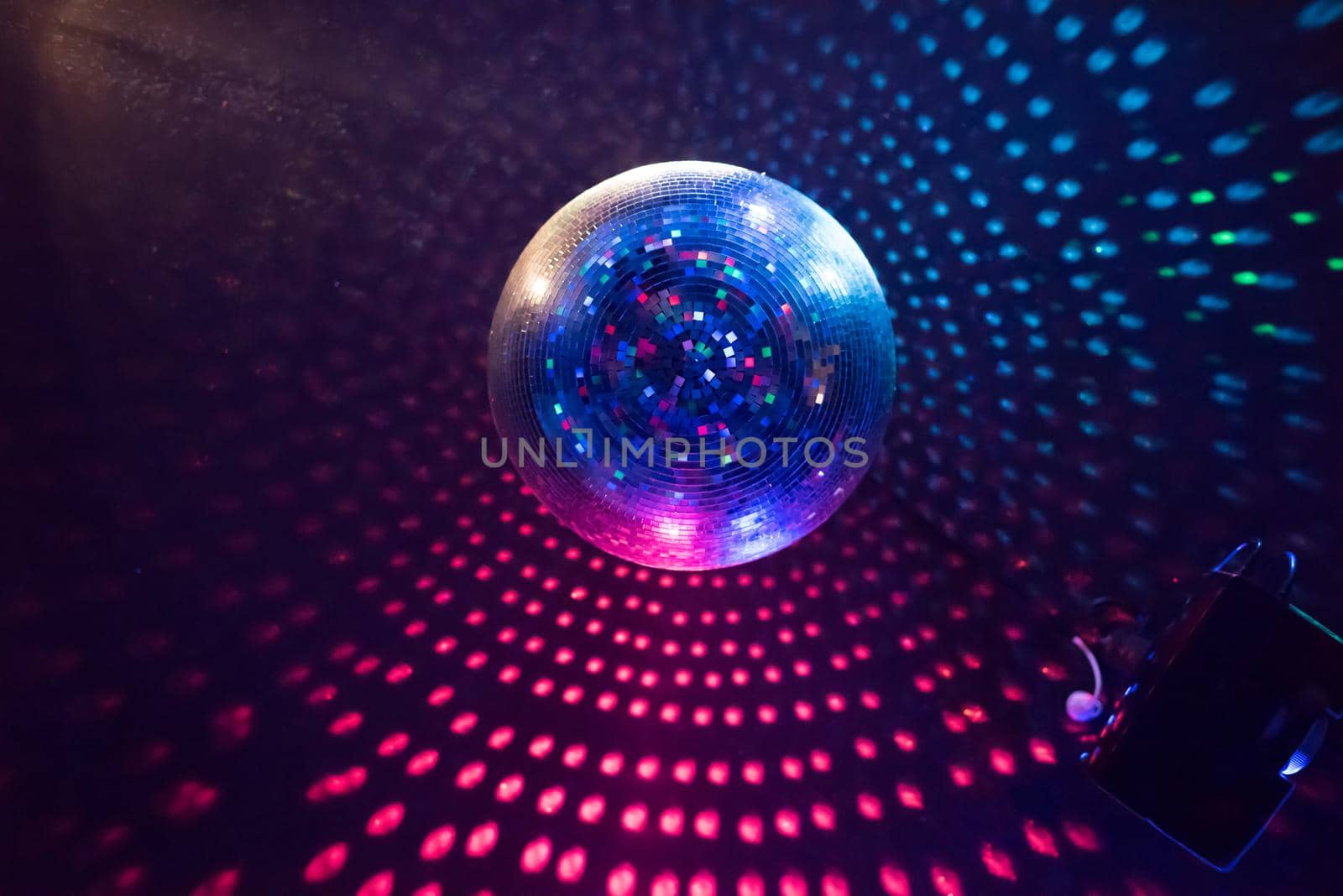 Disco ball light reflection background