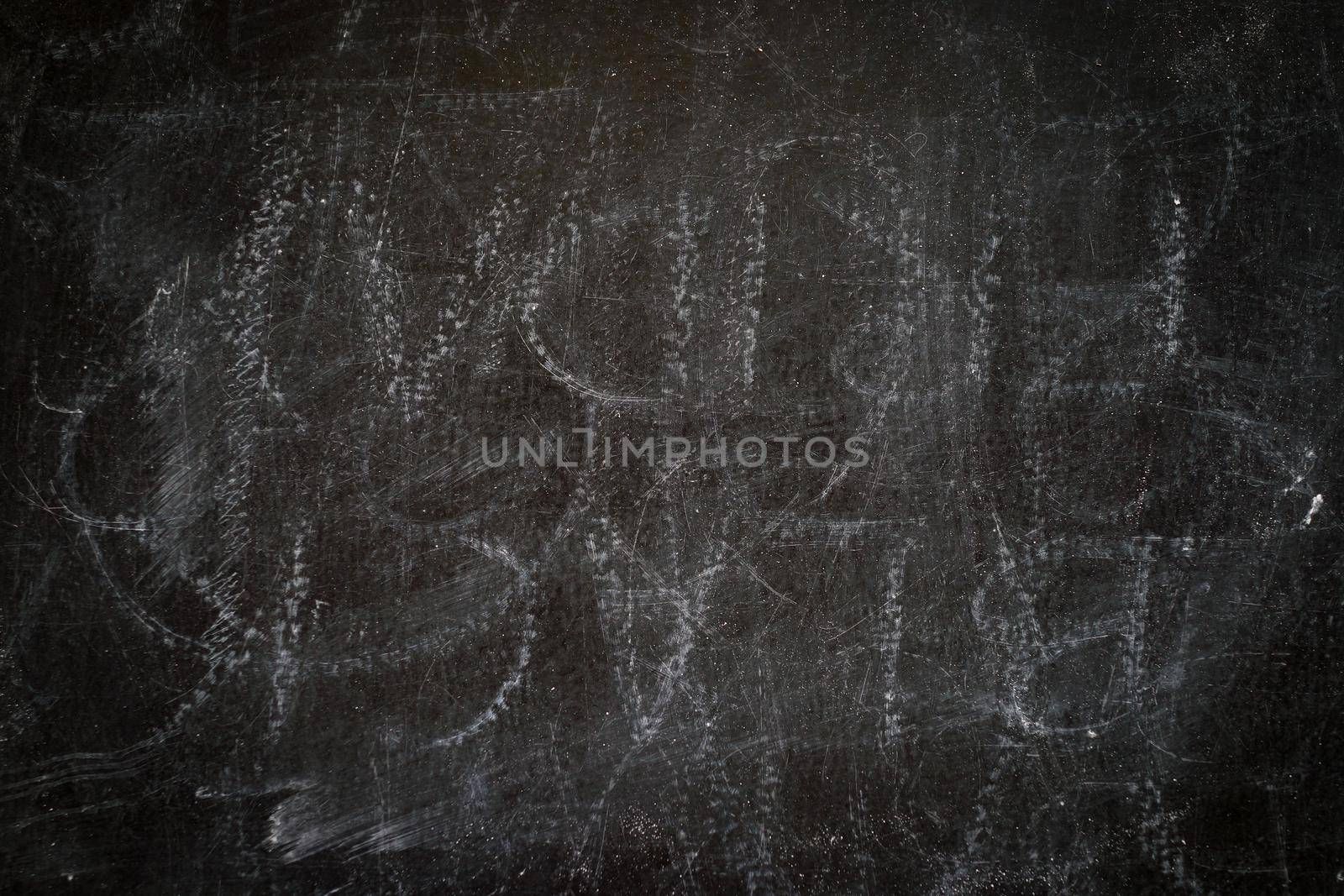 Empty copy space on the chalk blackboard