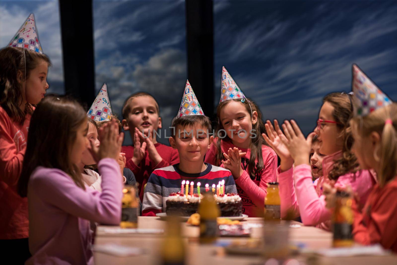 young boy having birthday party by dotshock