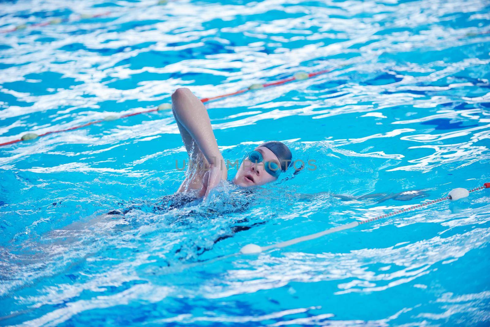 swimmer woman by dotshock