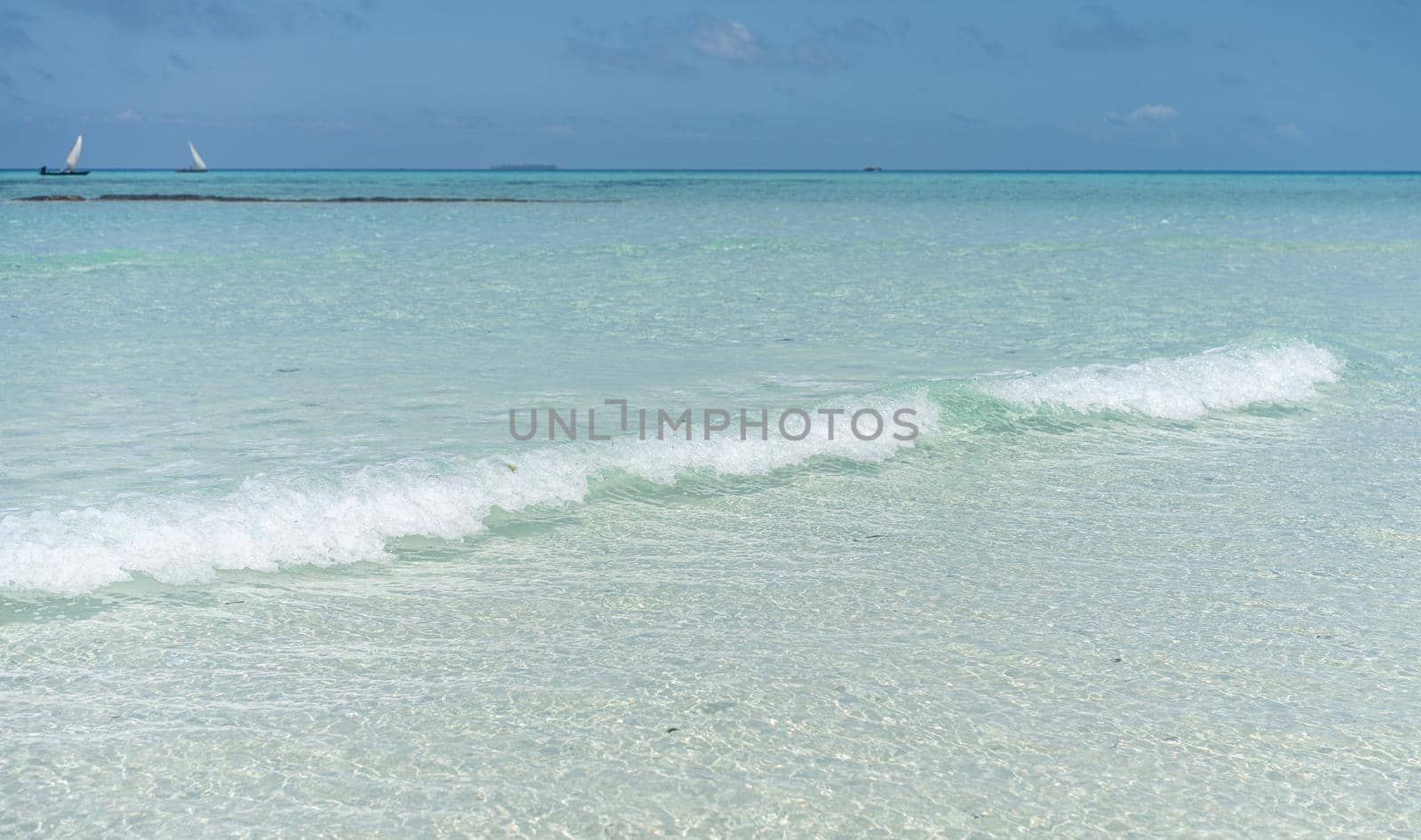 Beautiful tropical white sand beach and sea