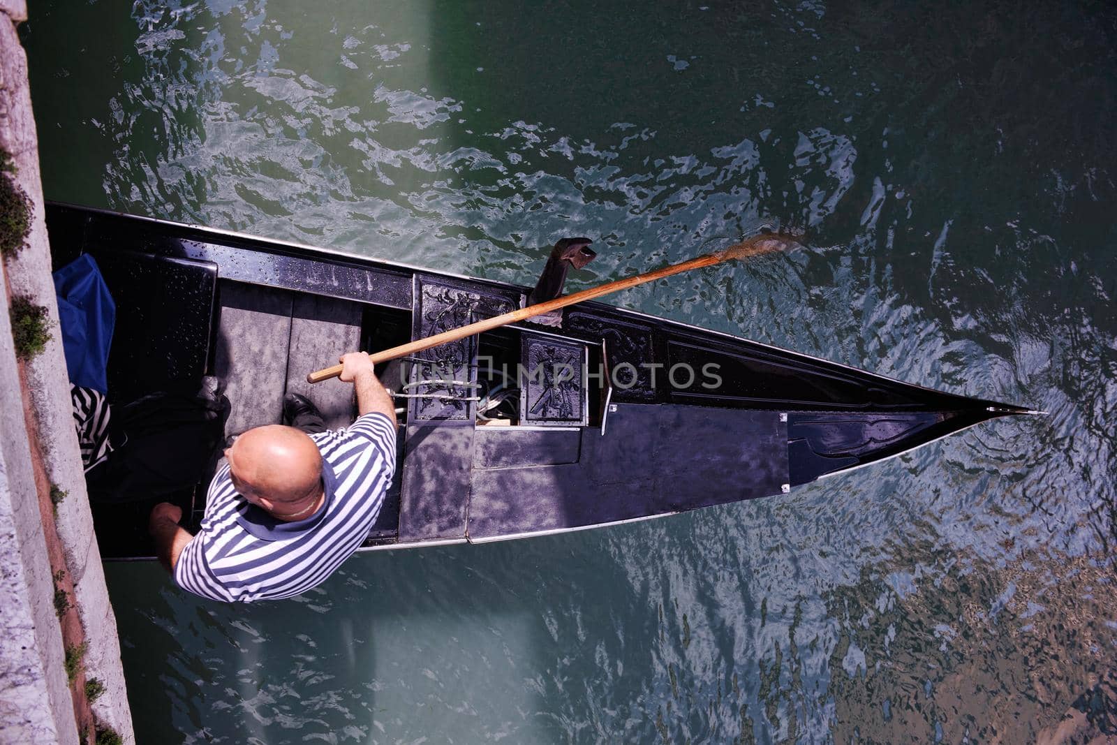 venice, beautiful romantic italian city on sea with great canal and gondolas