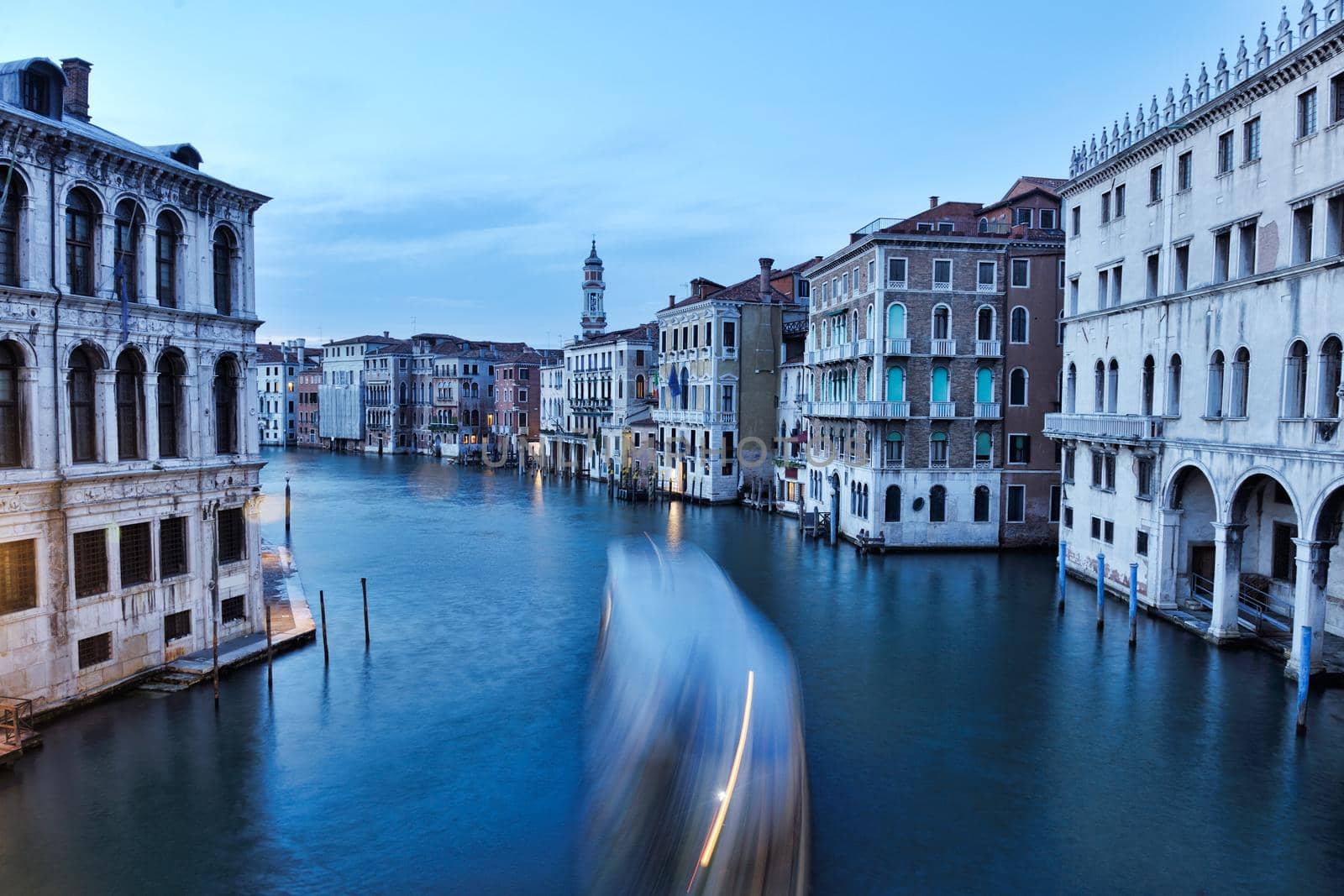 venice, beautiful romantic italian city on sea with great canal and gondolas