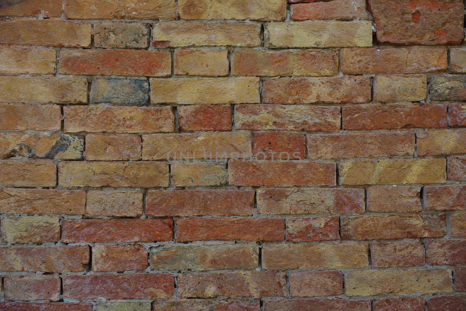 Background off old retro red  brick wall texture  background