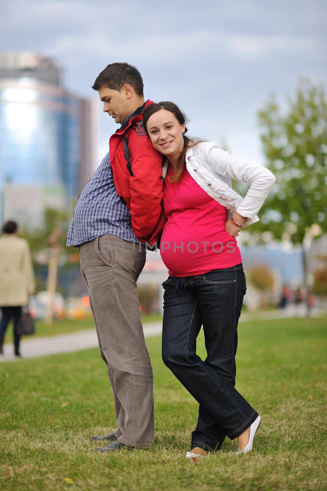 happy couple outdoor by dotshock