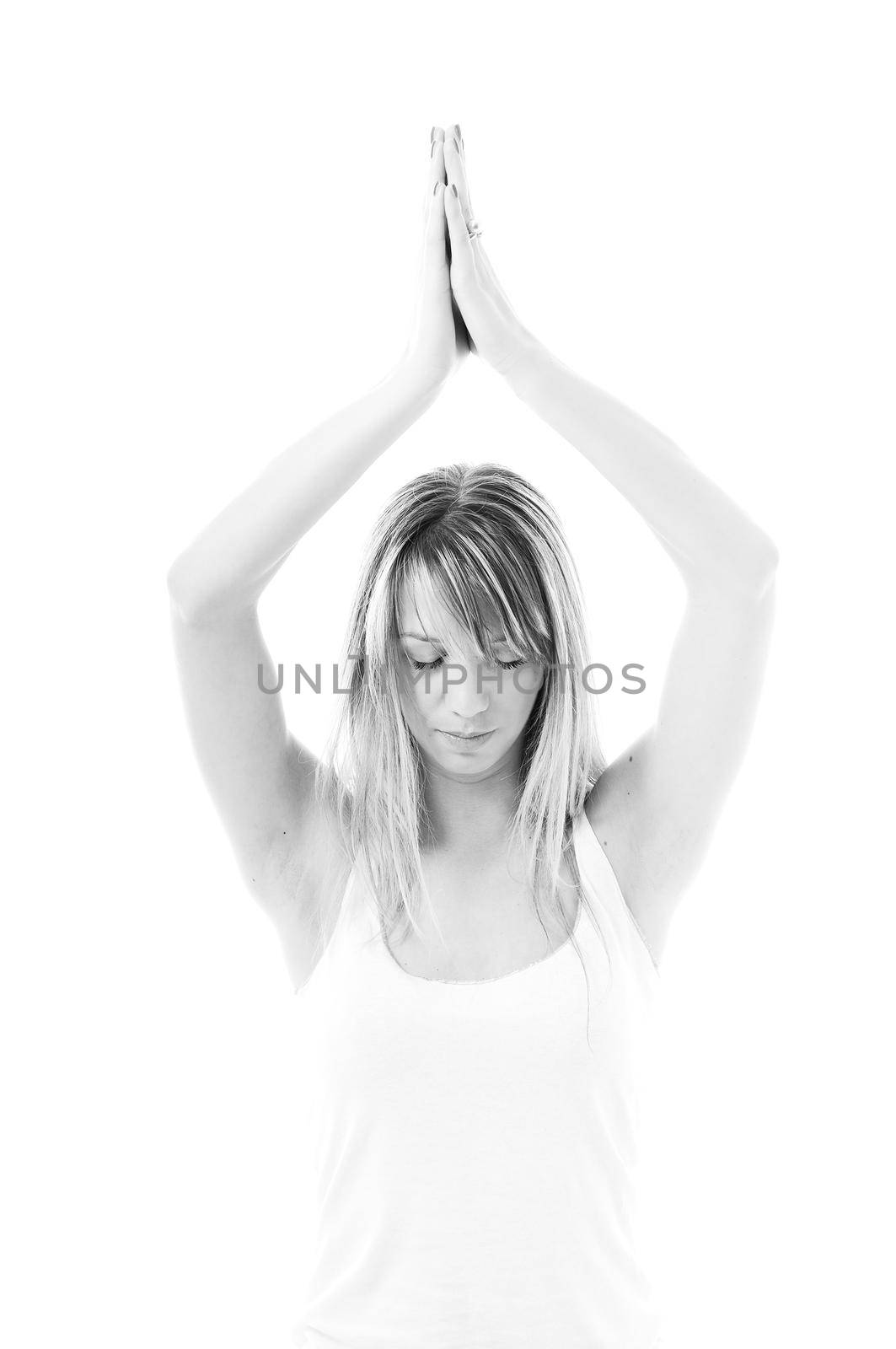 woman yoga by dotshock