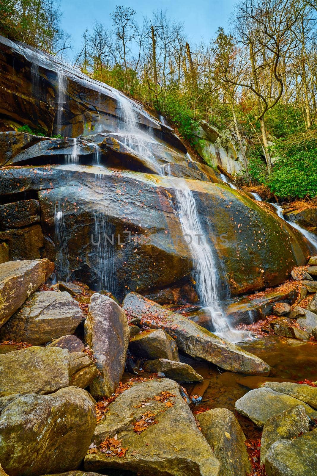 Daniel Ridge Falls in Brevard North Carolina, USA. by patrickstock