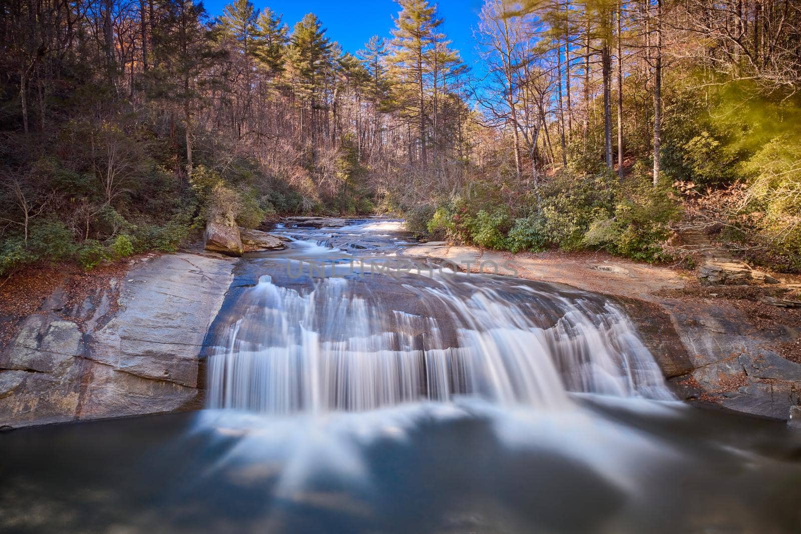 Turtleback Falls in Gorges State Park near Sapphire in North Carolina, USA by patrickstock