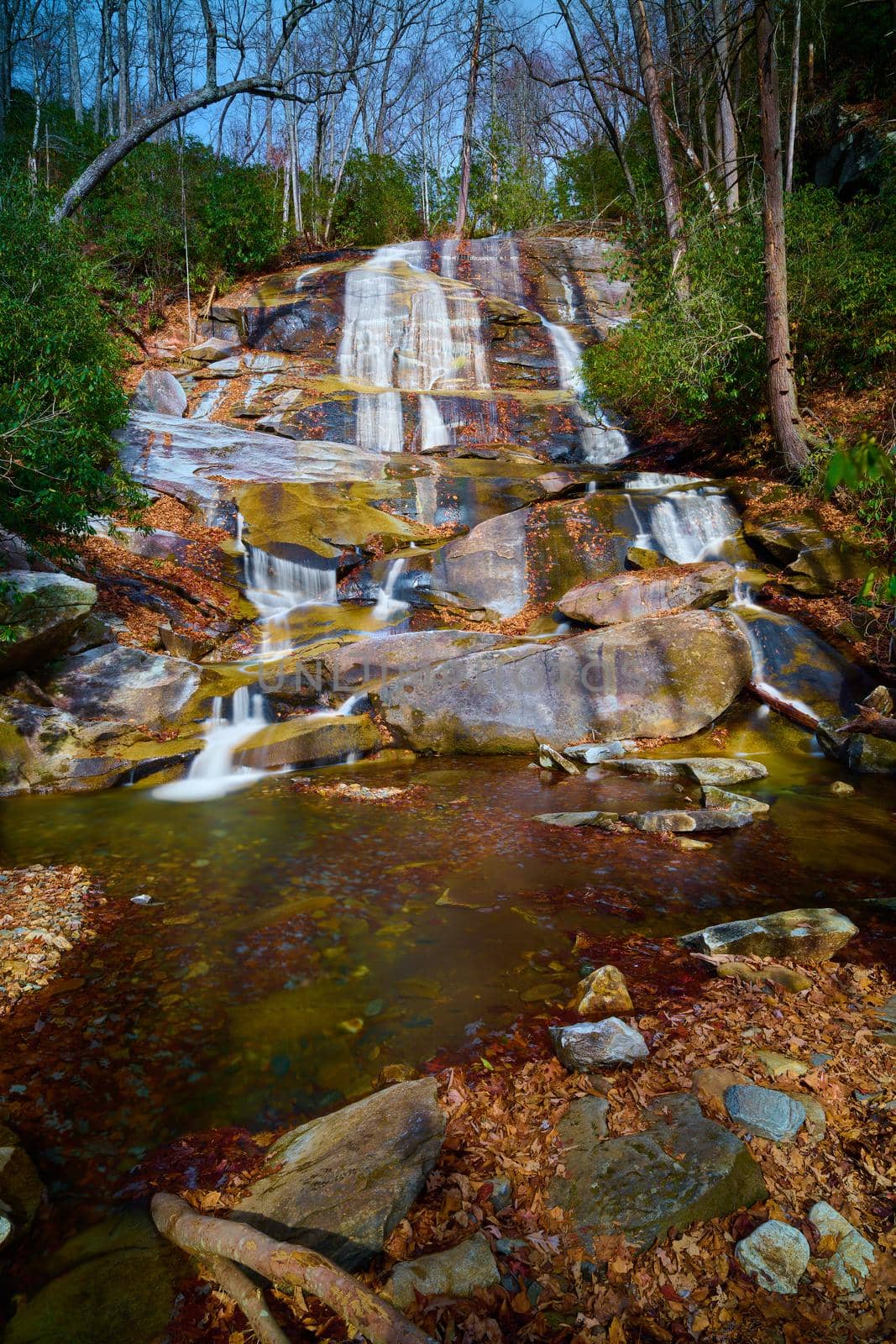 Cove Creek Falls in Brevard North Carolina, USA. by patrickstock