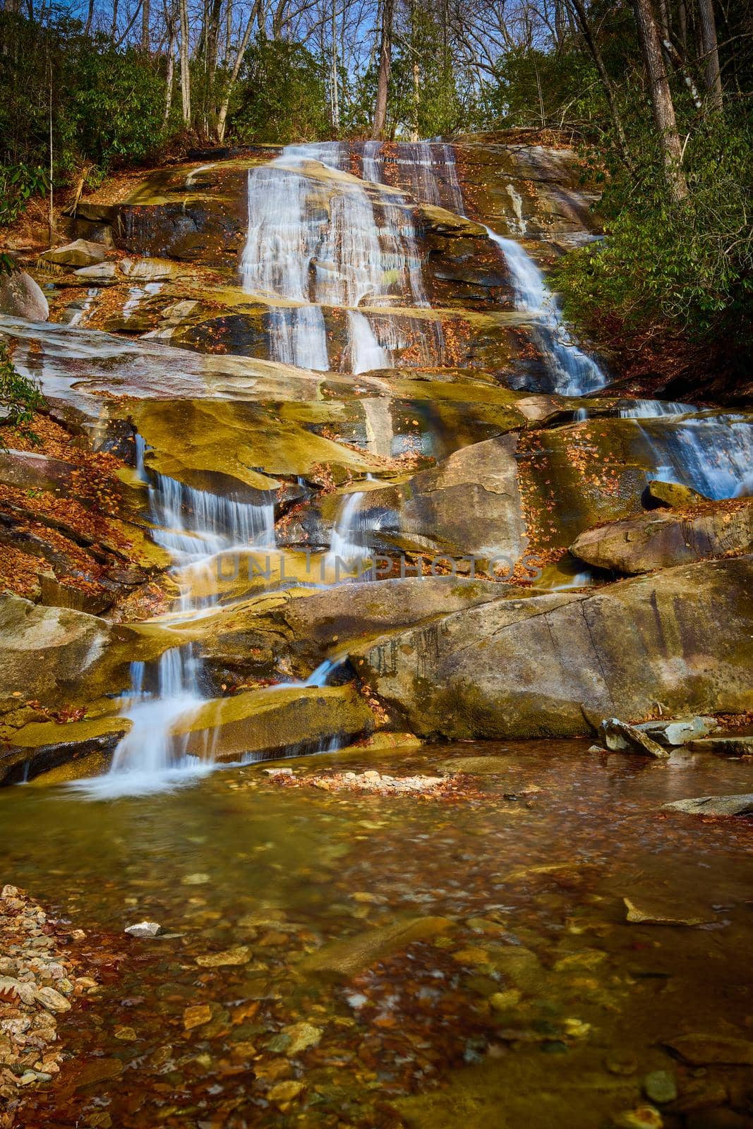 Cove Creek Falls in Brevard North Carolina, USA. by patrickstock
