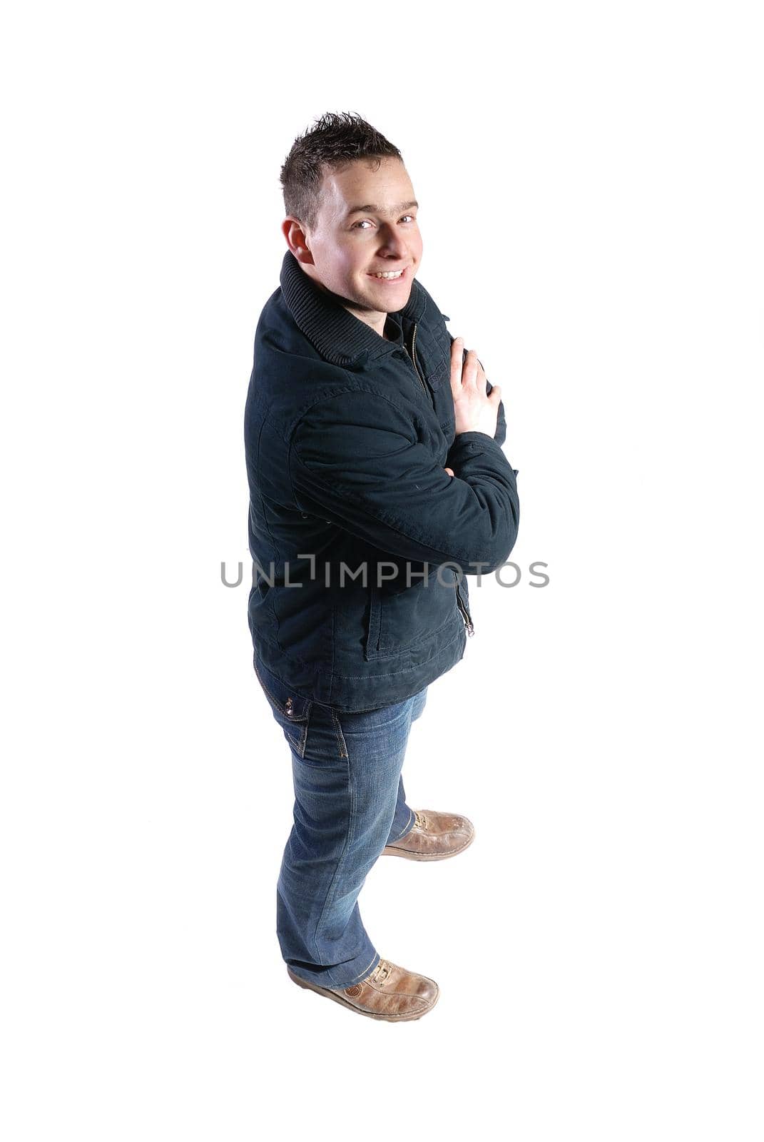 Casual friendly mant – isolated over a white background by dotshock