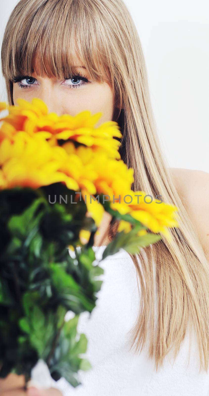 woman beauty isolated on white by dotshock