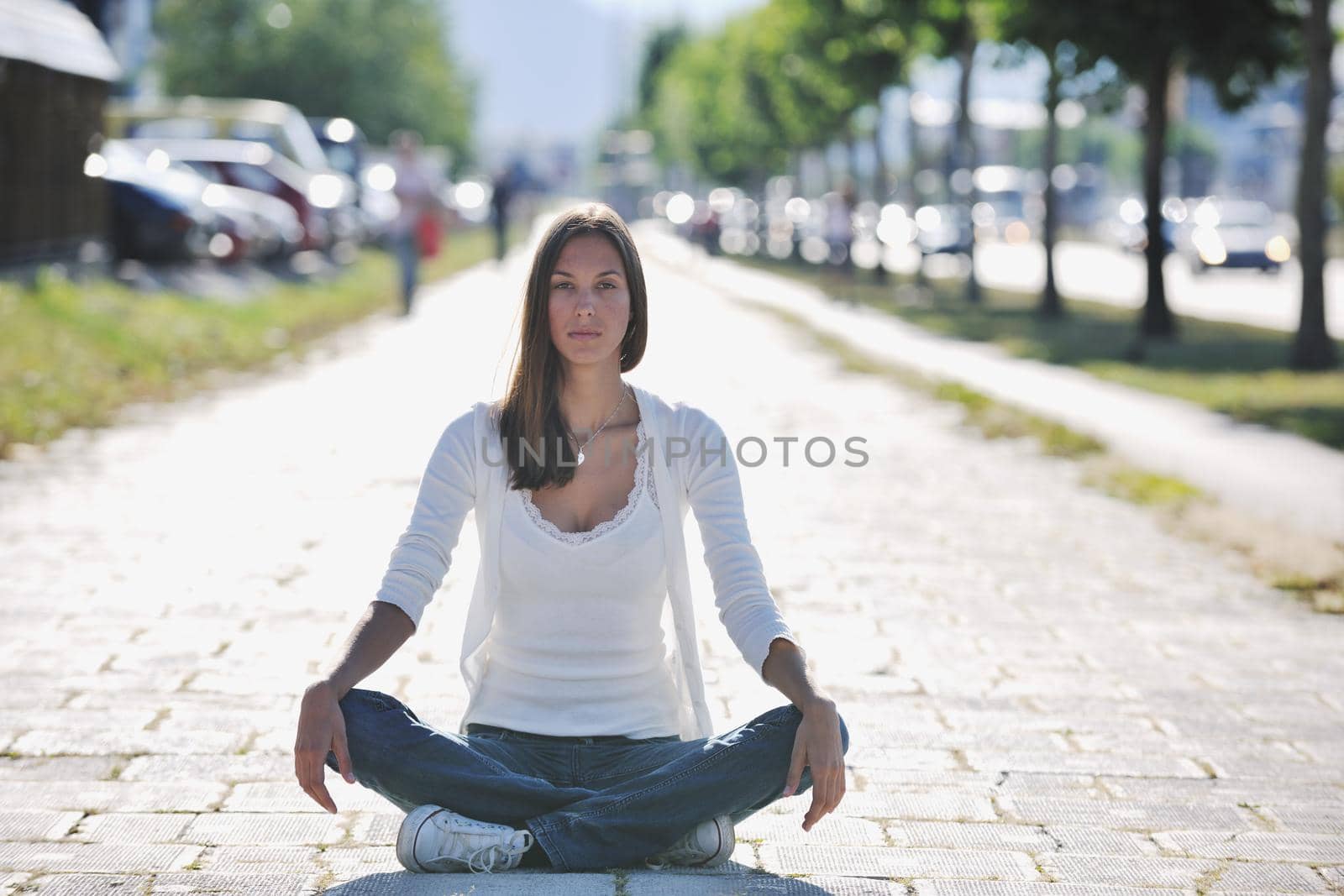 yoga at sunny street by dotshock