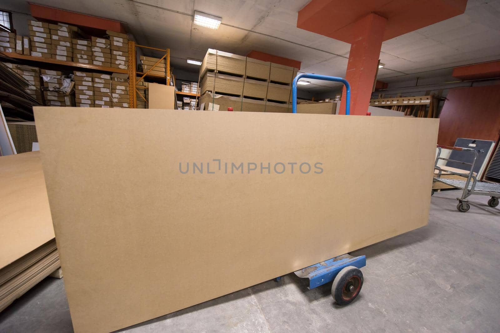 production Department of a big modern wooden furniture factory