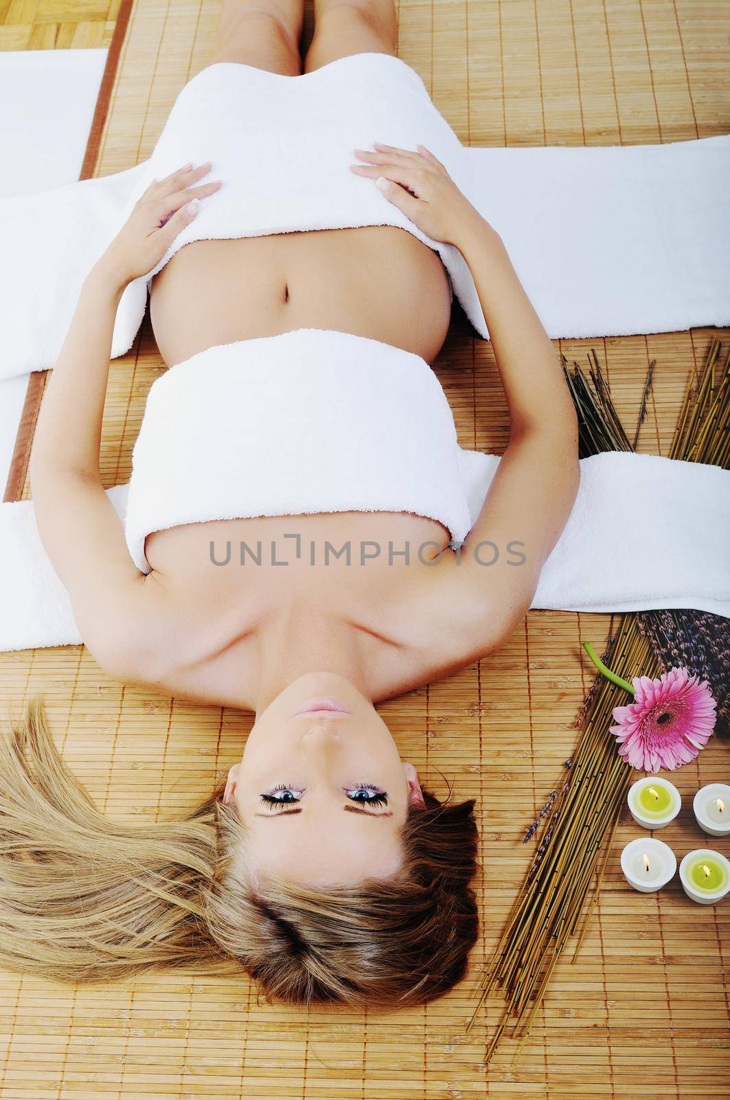 young healthy woman in wellness and spa studio have Massage