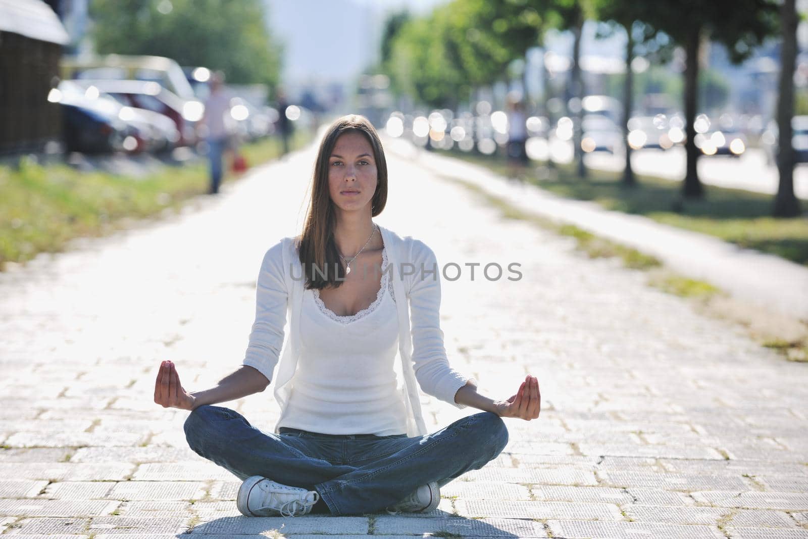 yoga at sunny street by dotshock