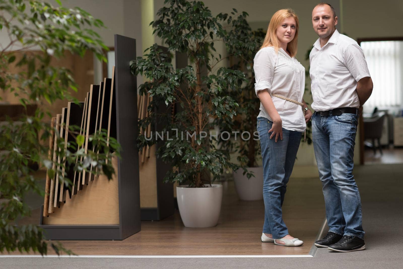 young designers in the creative office at the wooden furniture manufacture