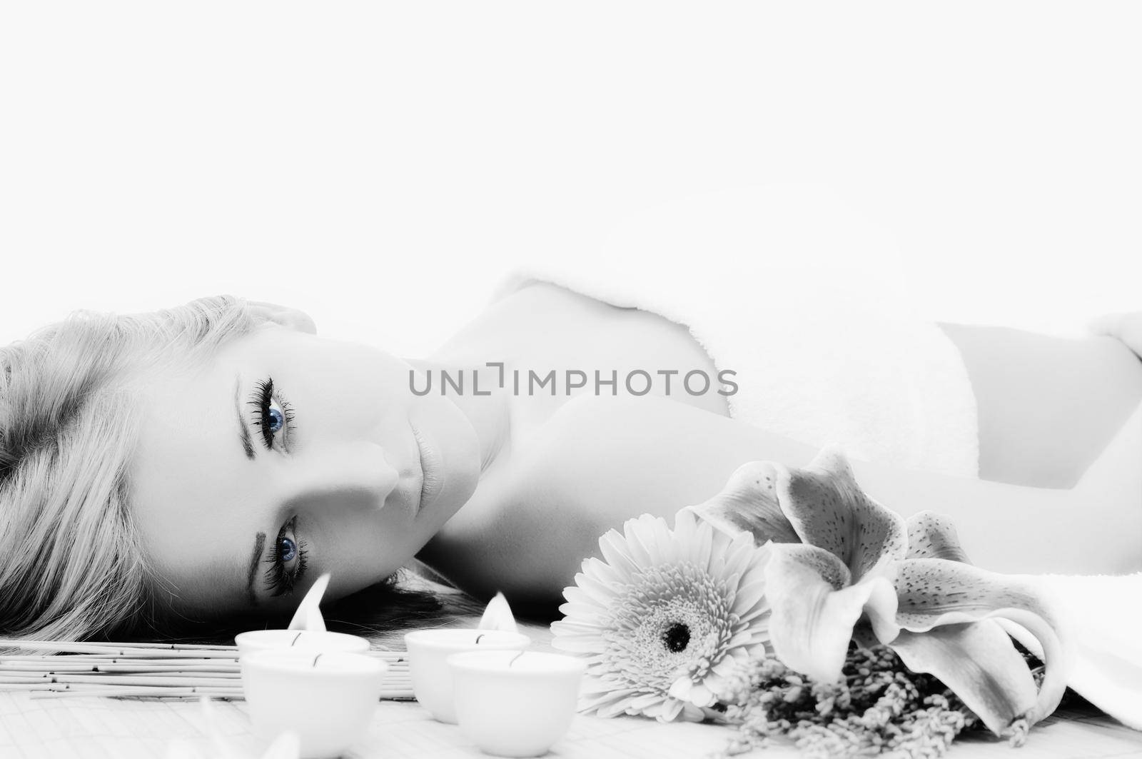 young healthy woman in wellness and spa studio have Massage