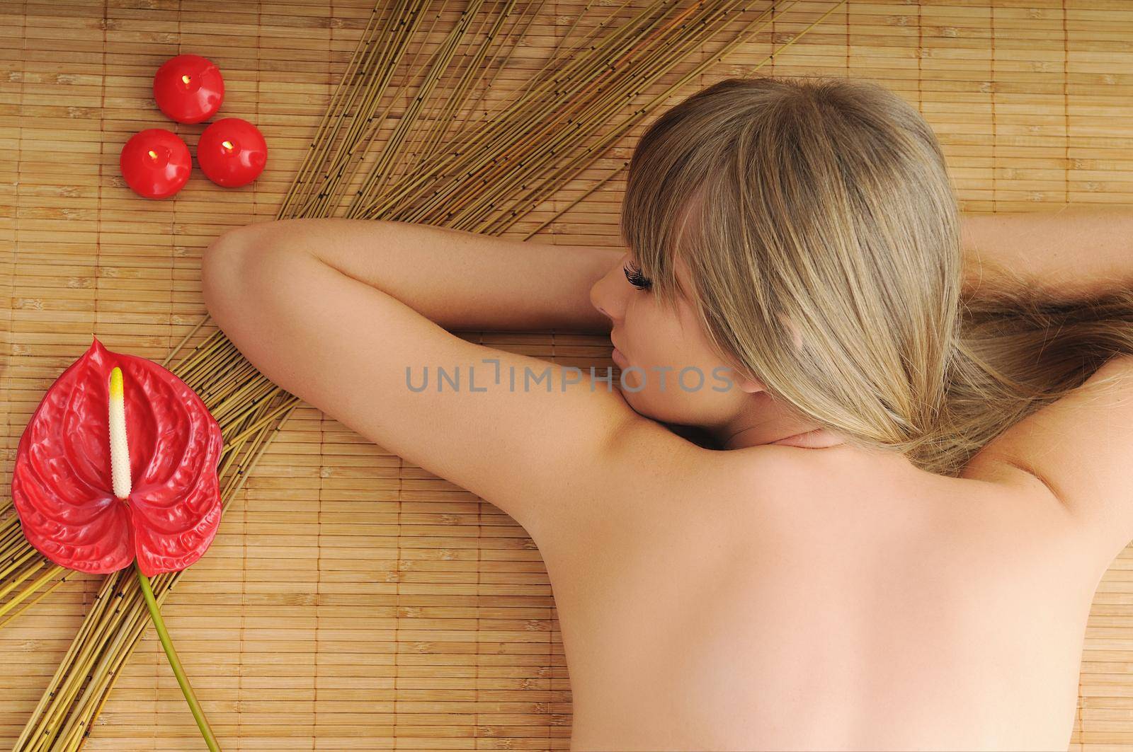 young healthy woman in wellness and spa studio have Massage