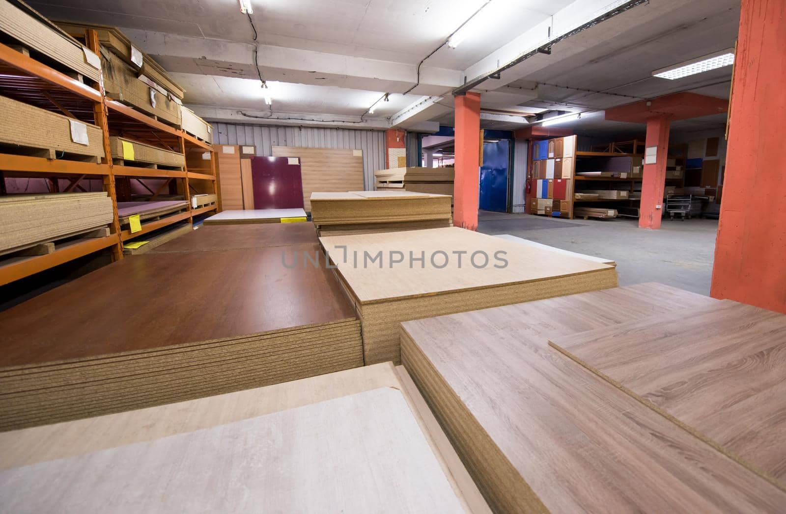 production Department of a big modern wooden furniture factory