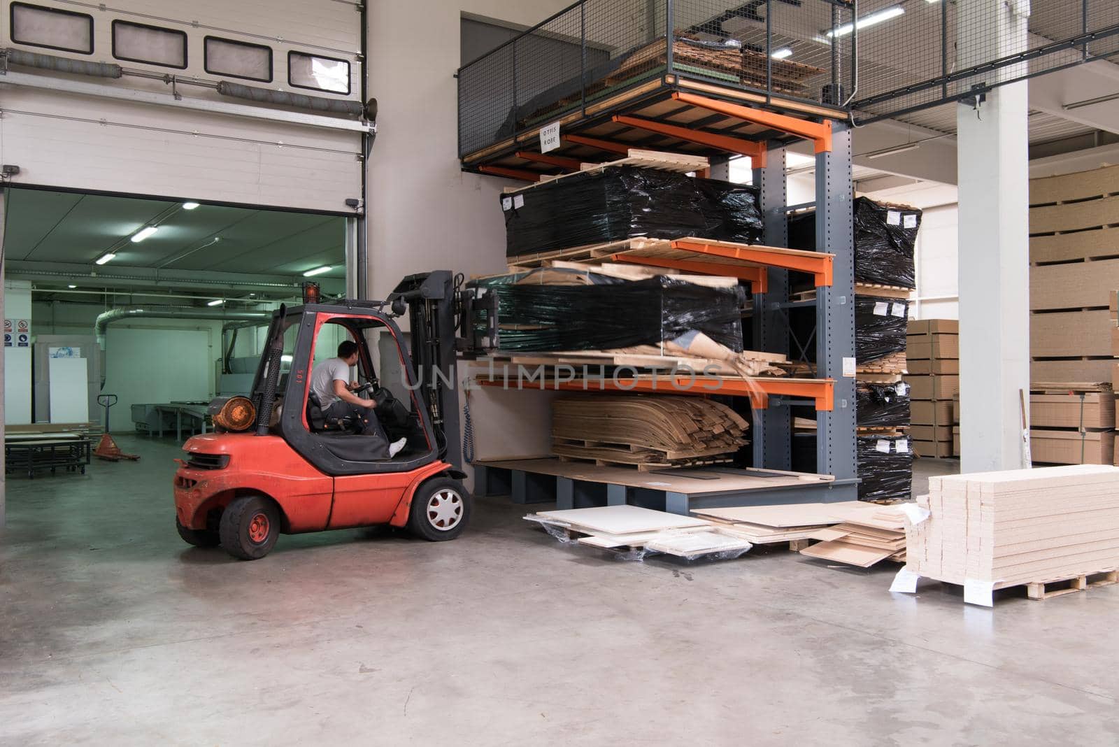 production Department at a furniture factory