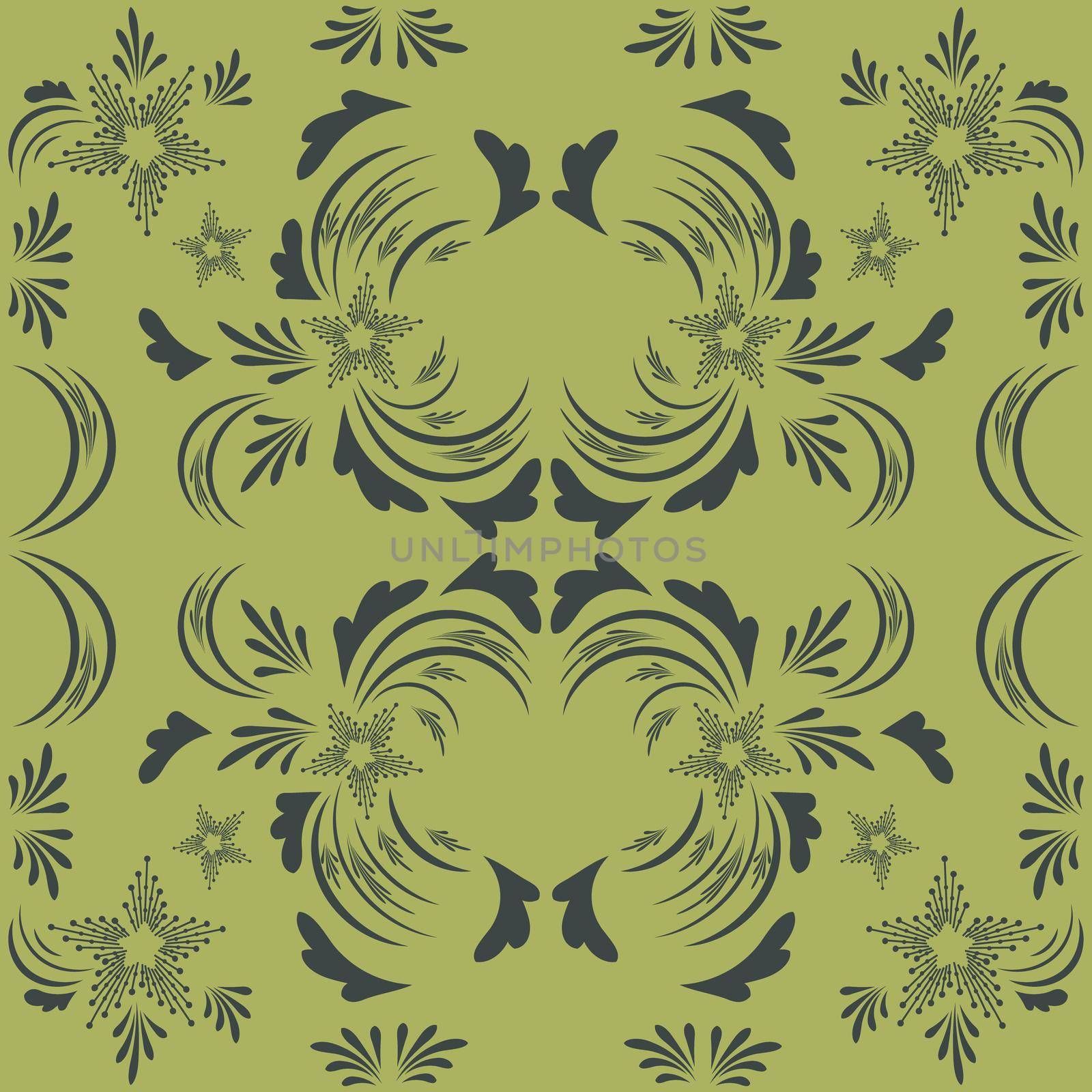 flower print pattern background with leaves, flowers, berries, for fabrics, wallpaper, interior, wall-coverings.  pattern with flowers and plants, floral illustration