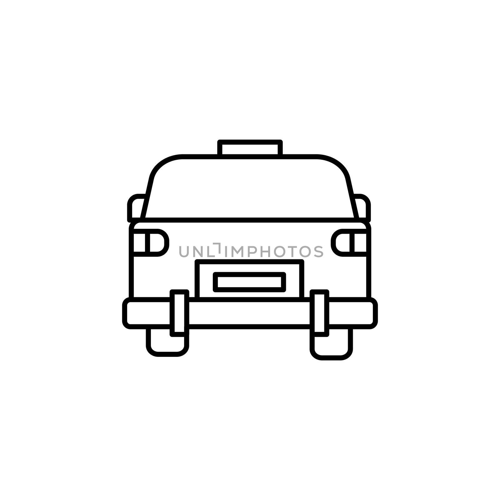 taxi, public transport, transportation line icon. elements of airport, travel illustration icons. signs, symbols can be used for web, logo, mobile app, UI, UX by fidaneagle