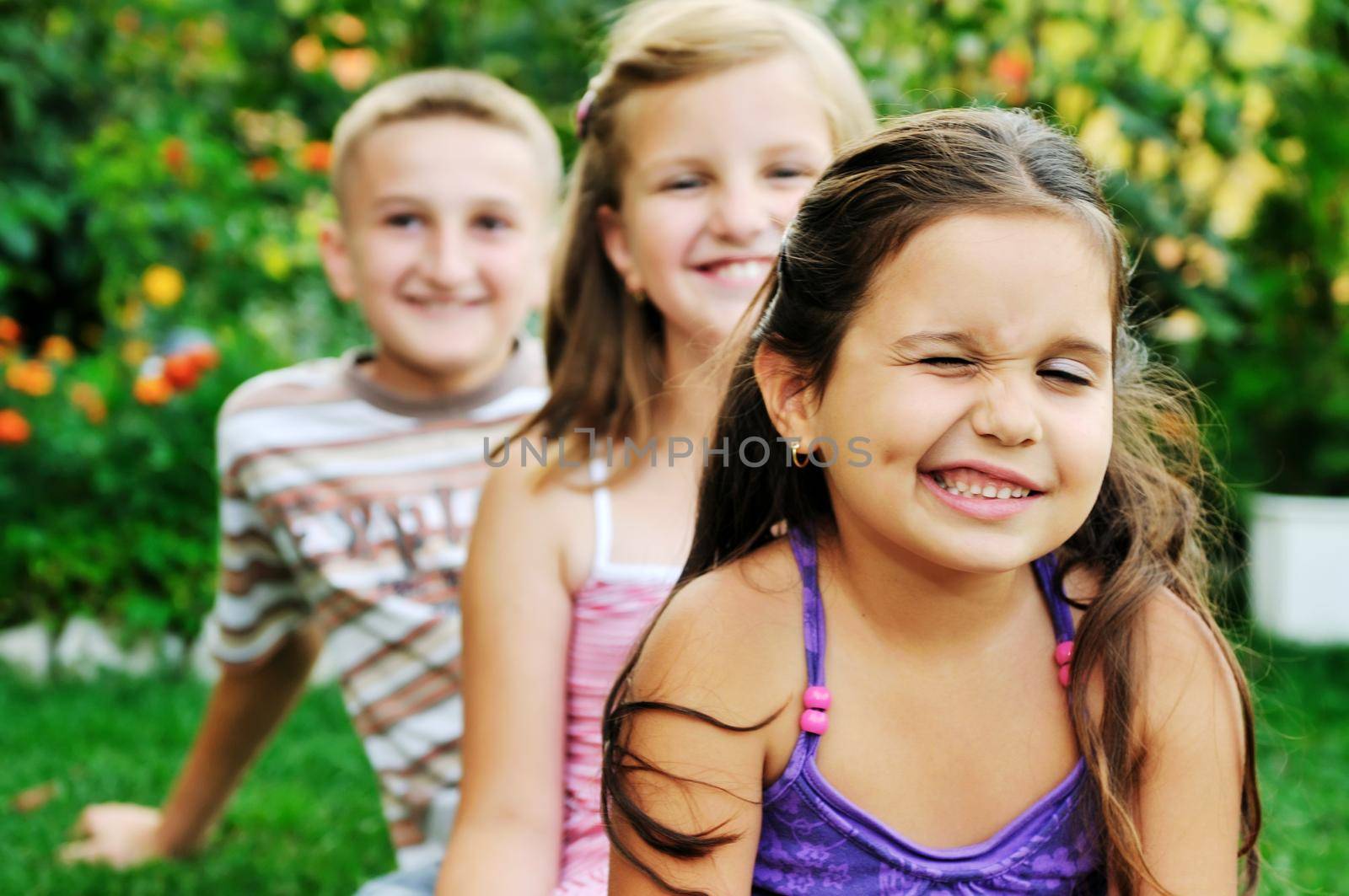 happy kids outdoor by dotshock