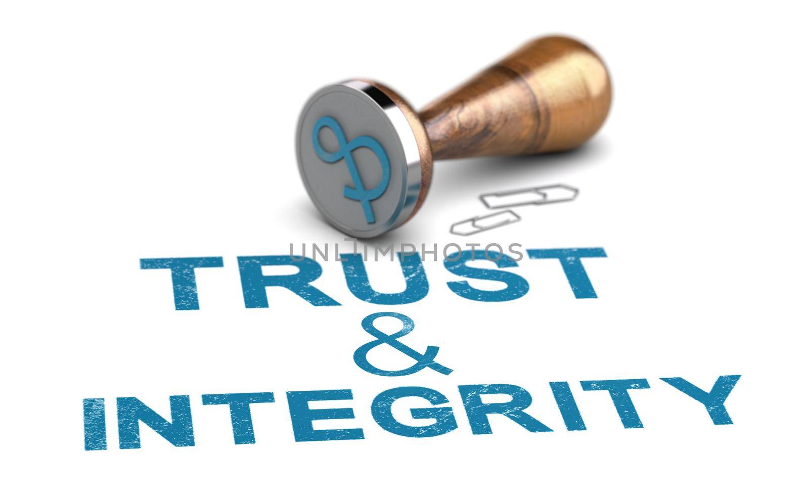 Trust and integrity in business. Trustworthy company. Reliable partner. by Olivier-Le-Moal