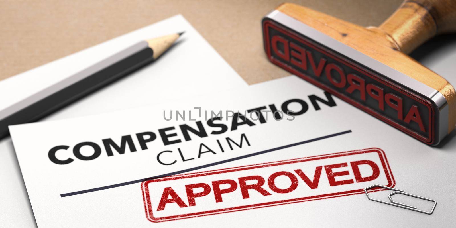 Worker compensation claim approved. Disability insurance.  by Olivier-Le-Moal