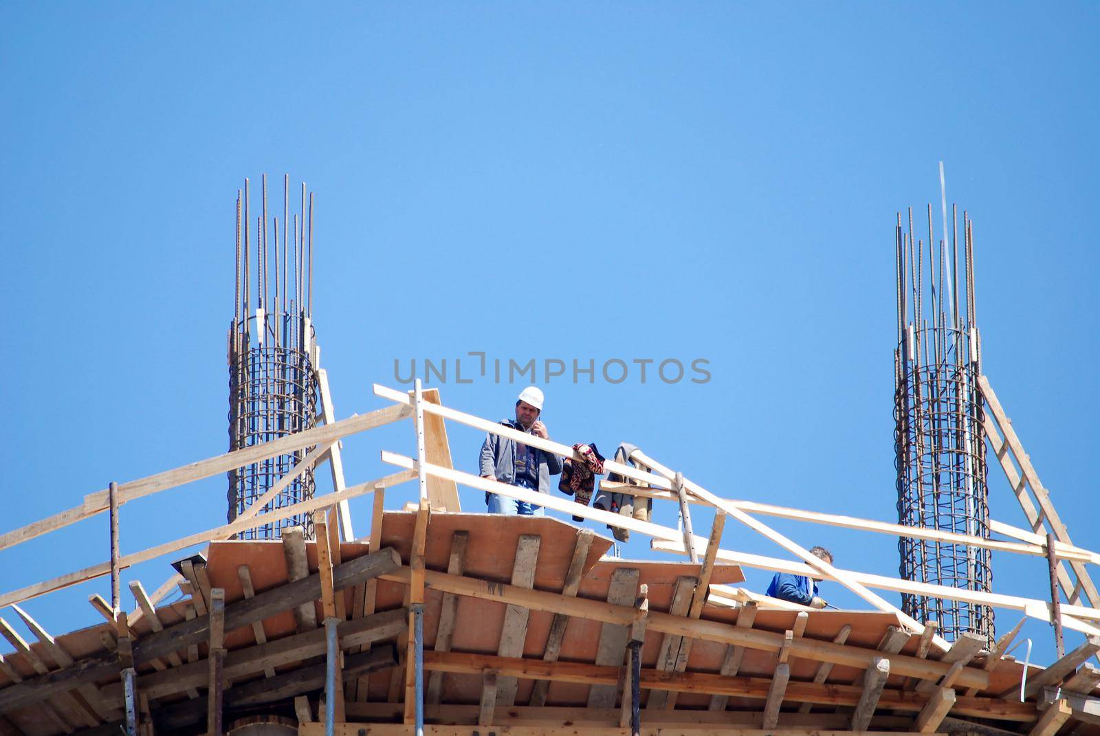 construction site with large zoom