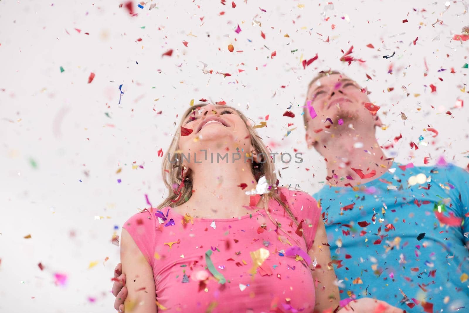 romantic couple celebrating by dotshock