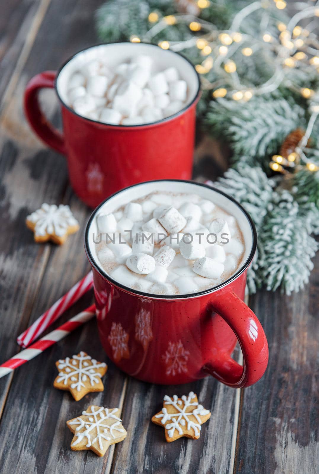 Christmas hot cocoa in the red cup by Almaje