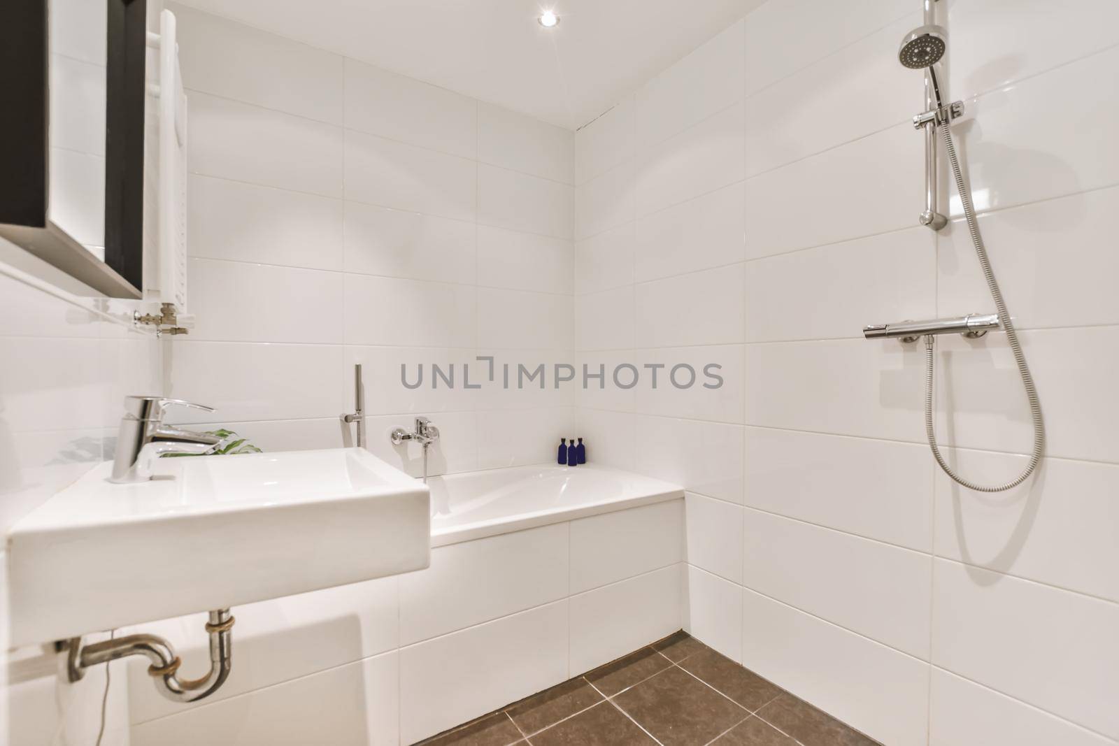 Luxurious bathroom with a large, cozy and comfortable bathtub