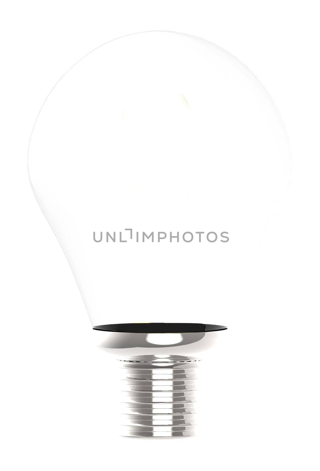 3d bulb in white isolated background by qualityrender