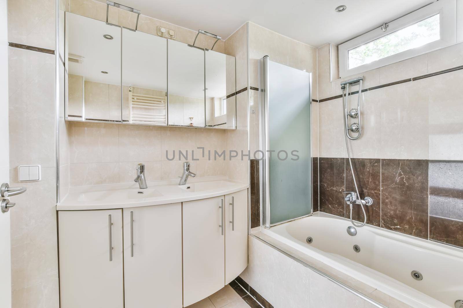 Luxury design of bathroom in elegant house