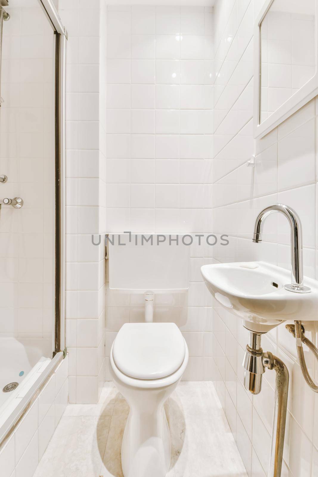 Beatiful interior of restroom in pretty house