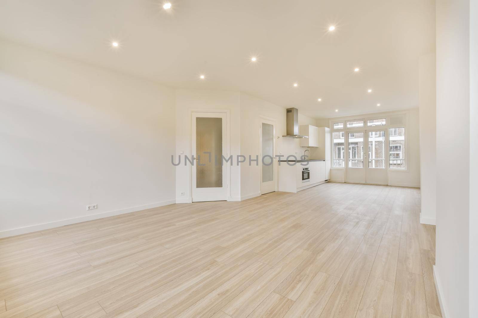 A cozy and spacious room in a modern house