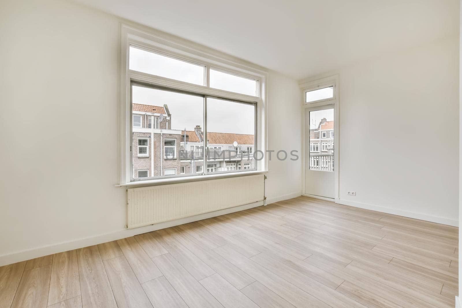 Spacious bright and pretty room with large windows