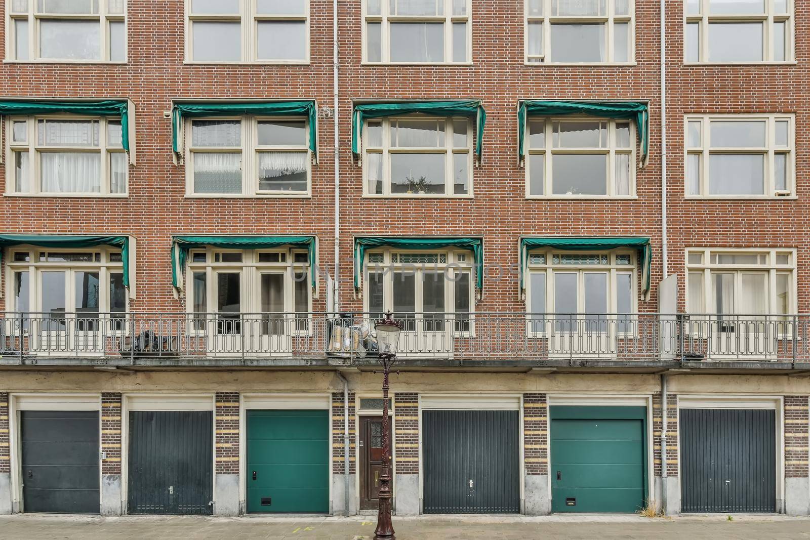 View to facade of a modern residential building