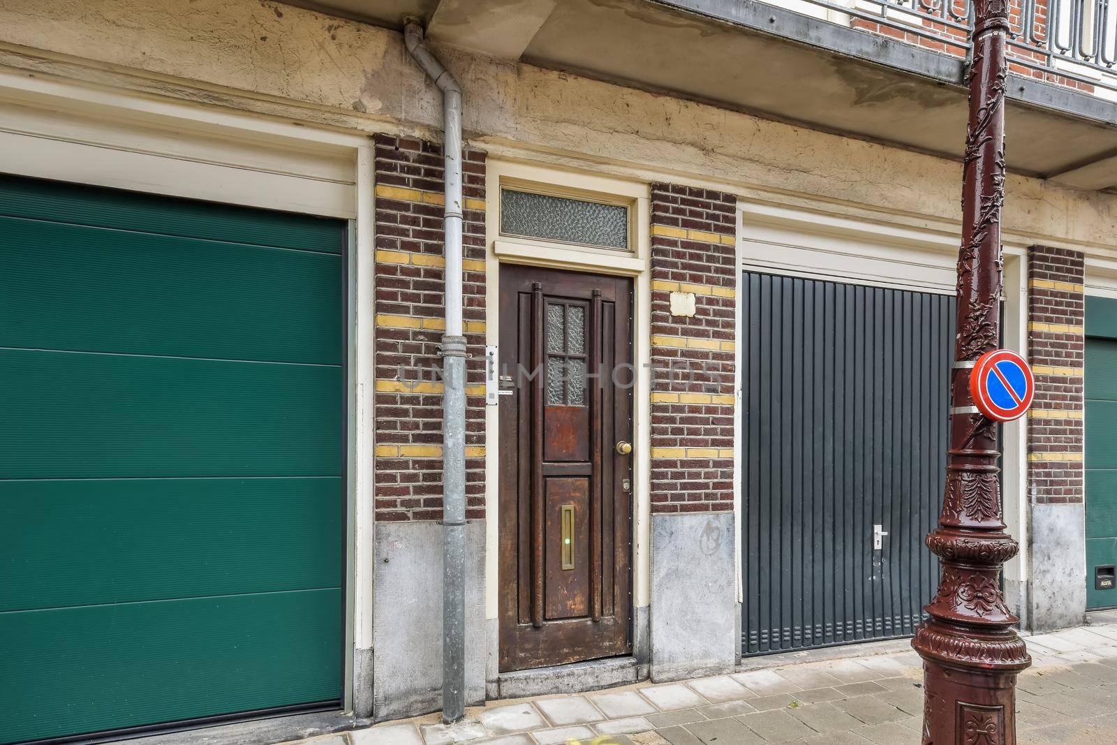 View to facade of a modern residential building