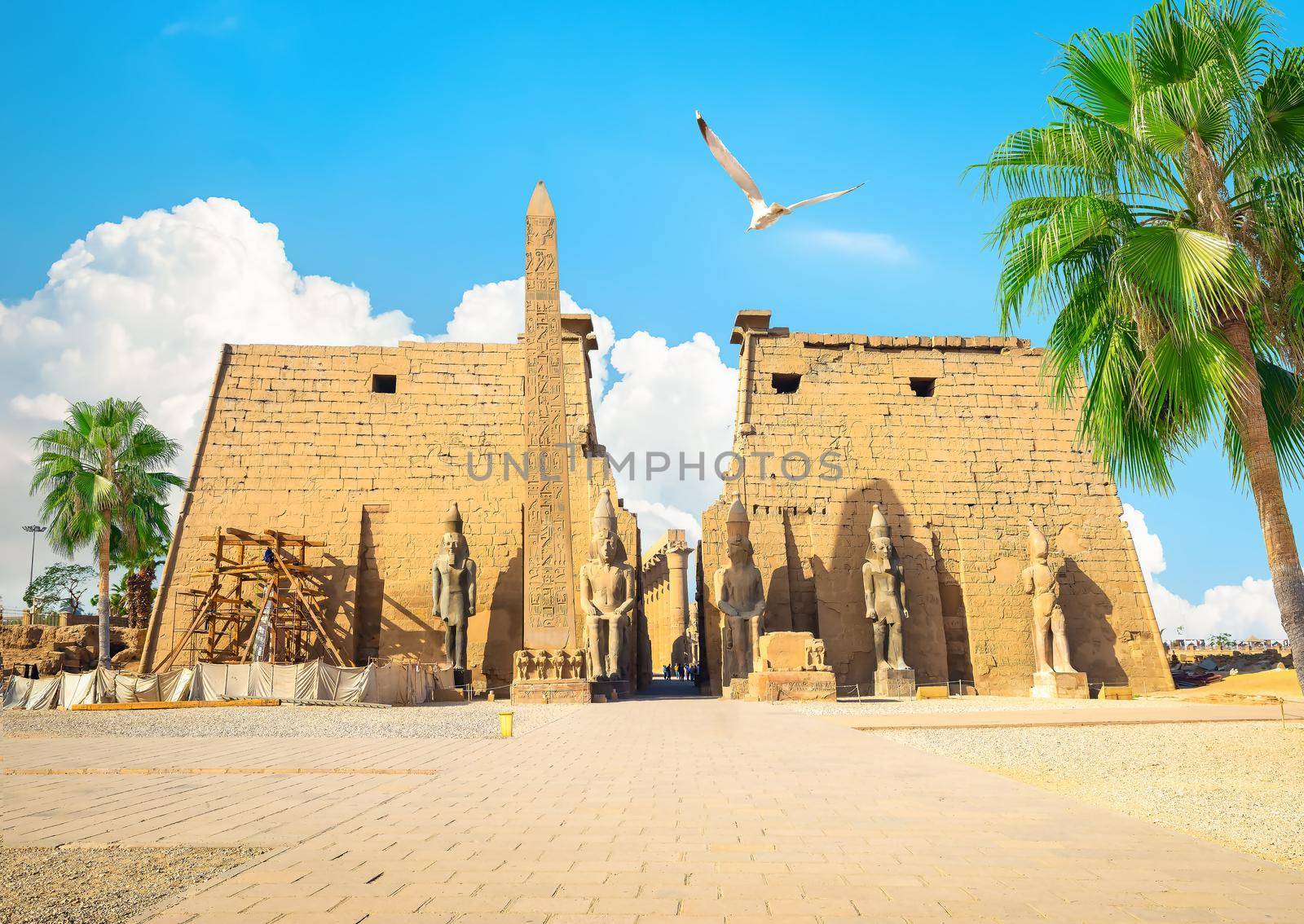 The ancient Luxor temple by Givaga