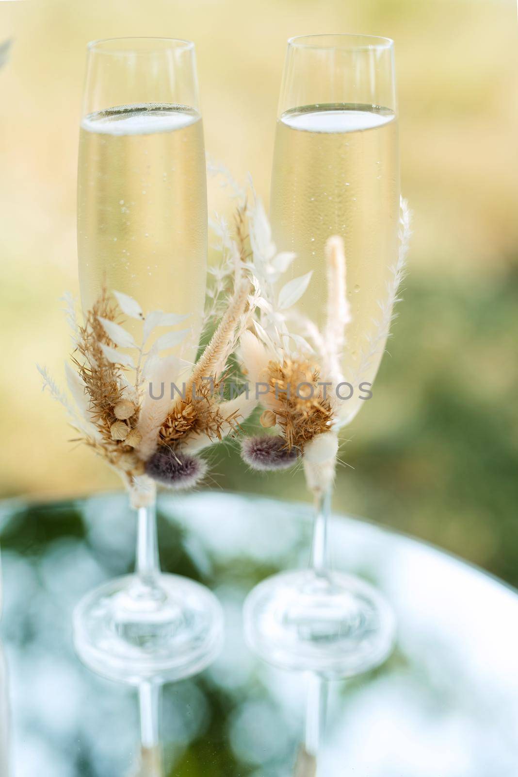 wedding glasses for wine and champagne from crystal