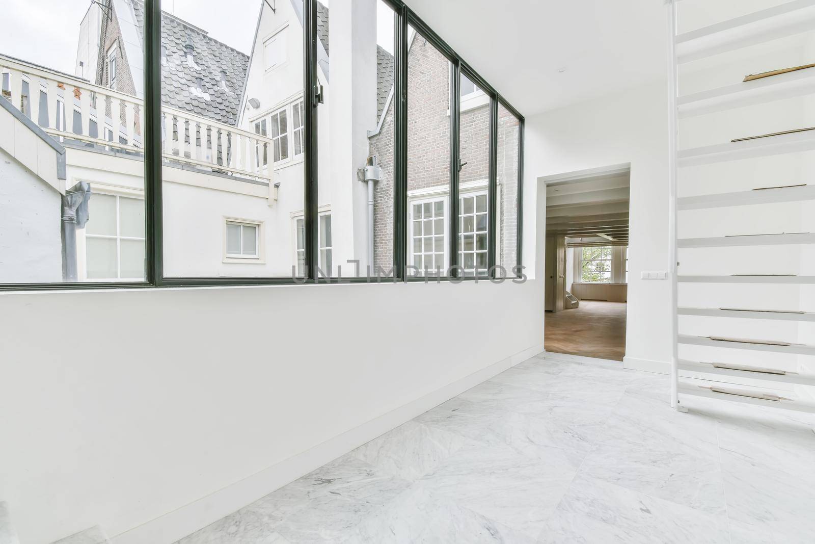 Magnificent huge bright room with large windows