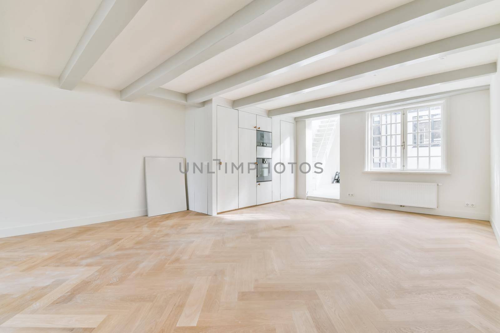 Magnificent huge bright room with large windows
